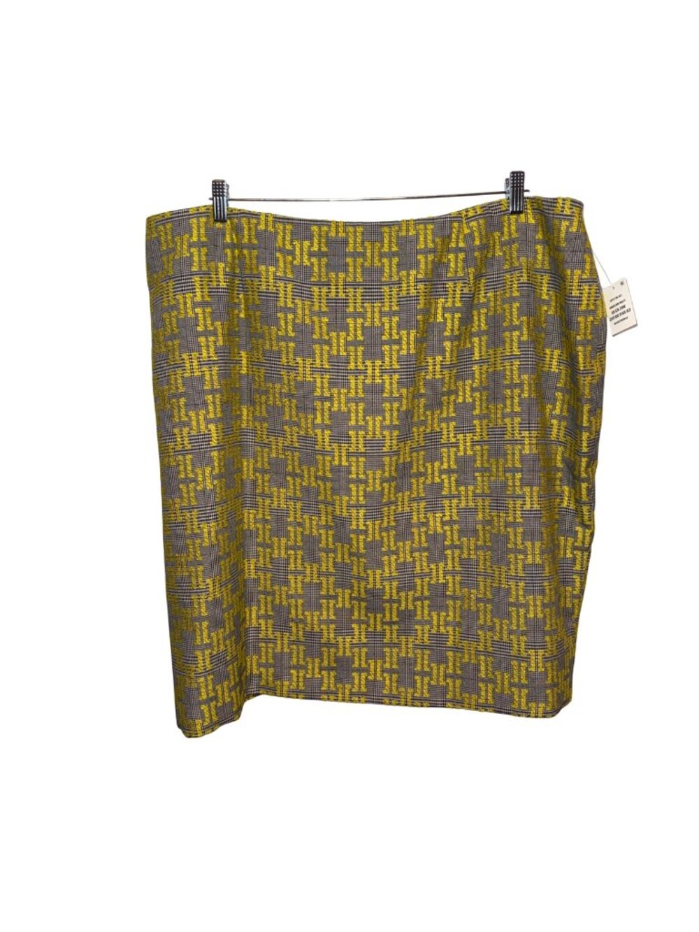 NWT Kasper Womens Dandelion Multi Plaid Skirt Sizes 24W
